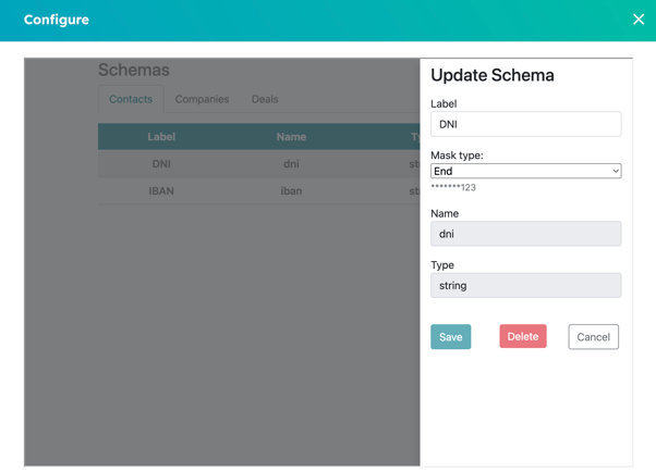 Holded + HubSpot - Sensitive Data propiedades